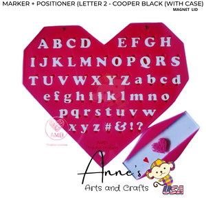 MARKER + POSITIONER (LETTER 2 - COOPER BLACK (WITH CASE)