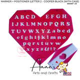 MARKER + POSITIONER (LETTER 2 - COOPER BLACK (WITH CASE)
