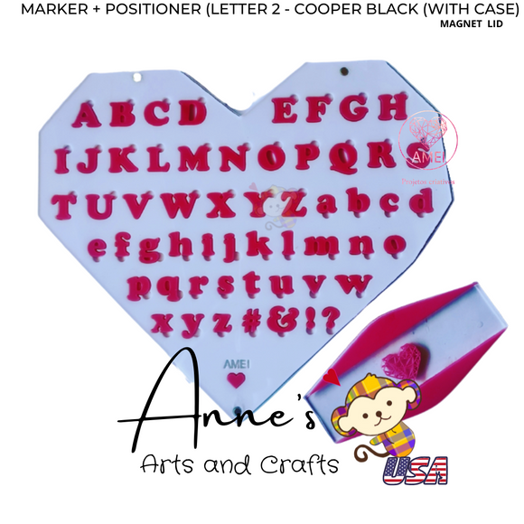 MARKER + POSITIONER (LETTER 2 - COOPER BLACK (WITH CASE)