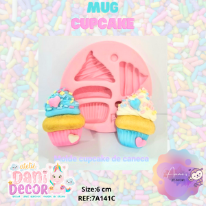Silicone Mold Cupcake de Caneca  - Mug Cupcake - Collection Dani Décor
