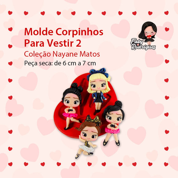 082 - Silicone Mold Corpinho Para Vestir 2 - Body 2 - Faby Rodrigues