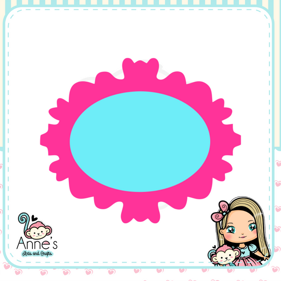 Embossed and Cutout  Clay Cutter  - Mirror Frame