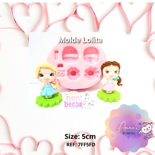 Silicone Mold Lolita  - Lolita Doll   - Collection Dani Décor
