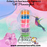 Set Hummingbird - Pearlescent Pigments Mineral Powders for Polymer Clay Art Jewelry and Mixed Media Color