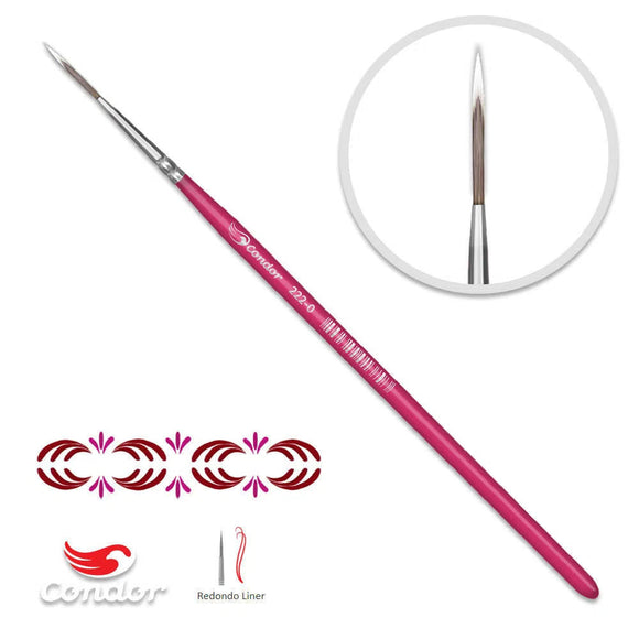 Paint Brush Liner Detail Round -  222 00