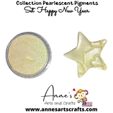 Set Happy New Year - Pearlescent Pigments Mineral Powders for Polymer Clay Art Jewelry and Mixed Media Color