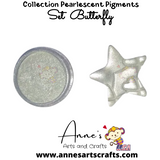 Set Butterfly -  Pearlescent Pigments Mineral Powders for Polymer Clay Art Jewelry and Mixed Media Color
