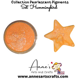 Set Hummingbird - Pearlescent Pigments Mineral Powders for Polymer Clay Art Jewelry and Mixed Media Color