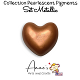 Set Pearl Metallic - Pearlescent Pigments Mineral Powders for Polymer Clay Art Jewelry and Mixed Media Color