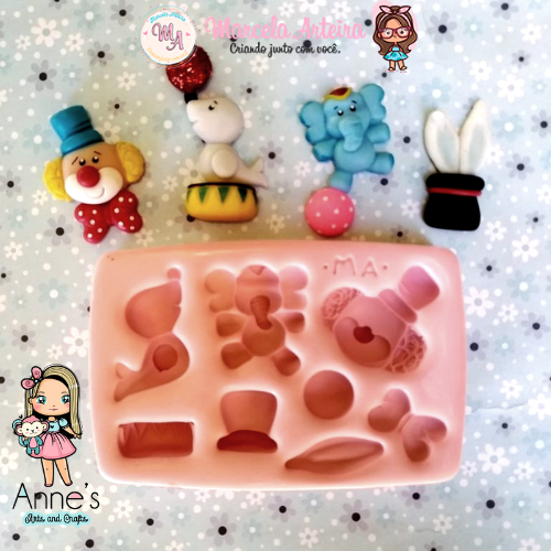 339 - Silicone Mold Circo - Circus - Marcela Arteira Collection