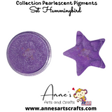 Set Hummingbird - Pearlescent Pigments Mineral Powders for Polymer Clay Art Jewelry and Mixed Media Color