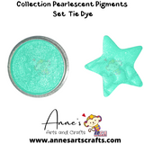 Set Tie Dye - Pearlescent Pigments Mineral Powders for Polymer Clay Art Jewelry and Mixed Media Color