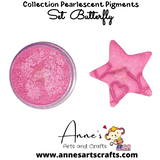 Set Butterfly -  Pearlescent Pigments Mineral Powders for Polymer Clay Art Jewelry and Mixed Media Color