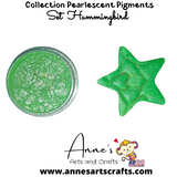 Set Hummingbird - Pearlescent Pigments Mineral Powders for Polymer Clay Art Jewelry and Mixed Media Color