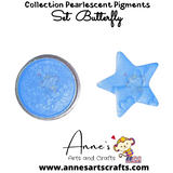 Set Butterfly -  Pearlescent Pigments Mineral Powders for Polymer Clay Art Jewelry and Mixed Media Color