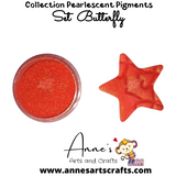 Set Butterfly -  Pearlescent Pigments Mineral Powders for Polymer Clay Art Jewelry and Mixed Media Color