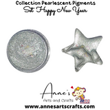 Set Happy New Year - Pearlescent Pigments Mineral Powders for Polymer Clay Art Jewelry and Mixed Media Color