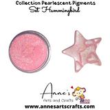 Set Hummingbird - Pearlescent Pigments Mineral Powders for Polymer Clay Art Jewelry and Mixed Media Color