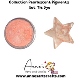 Set Tie Dye - Pearlescent Pigments Mineral Powders for Polymer Clay Art Jewelry and Mixed Media Color