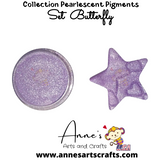 Set Butterfly -  Pearlescent Pigments Mineral Powders for Polymer Clay Art Jewelry and Mixed Media Color