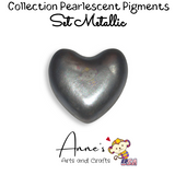 Set Pearl Metallic - Pearlescent Pigments Mineral Powders for Polymer Clay Art Jewelry and Mixed Media Color