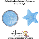 Set Tie Dye - Pearlescent Pigments Mineral Powders for Polymer Clay Art Jewelry and Mixed Media Color