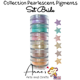 Set Bride -  Pearlescent Pigments Mineral Powders for Polymer Clay Art Jewelry and Mixed Media Color