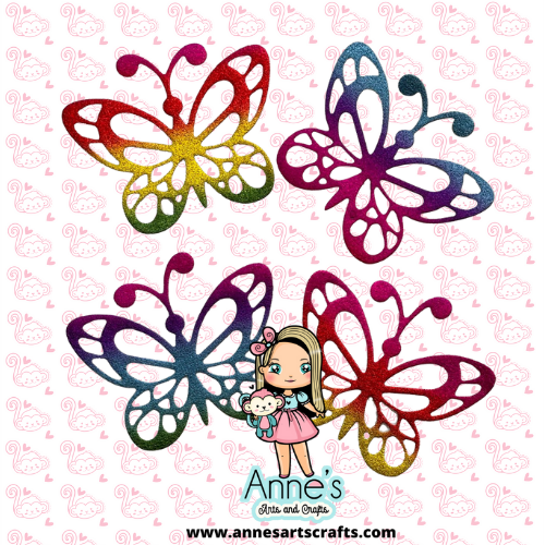 Set Holographic Butterflies - MOD4