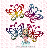 Set Holographic Butterflies - MOD4