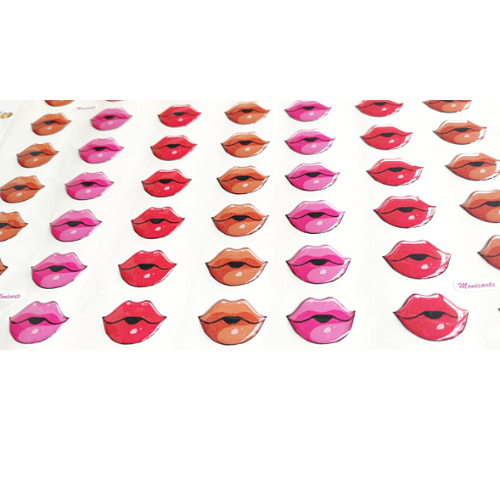 Lips 3D Stickers Resin P30