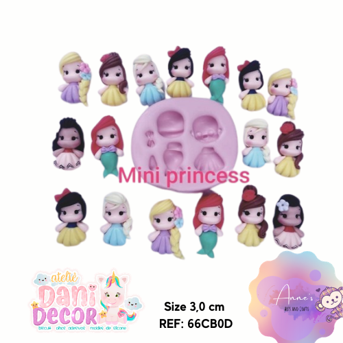 Silicone Mold - Mini Princess - Collection Dani Décor