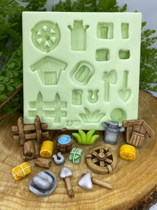 Silicone Mold Little Farm - Fazendinha - Collection Vanessa de Col