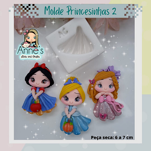 Silicone Mold Princesinhas 2    -Little Princess 2 - Artes da Cris Collection
