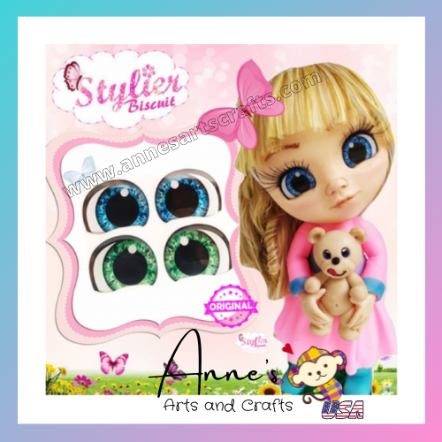 Eyes 3D Stickers Resin  - Ojos, Olhos Resinados -R048 PP - Stylier