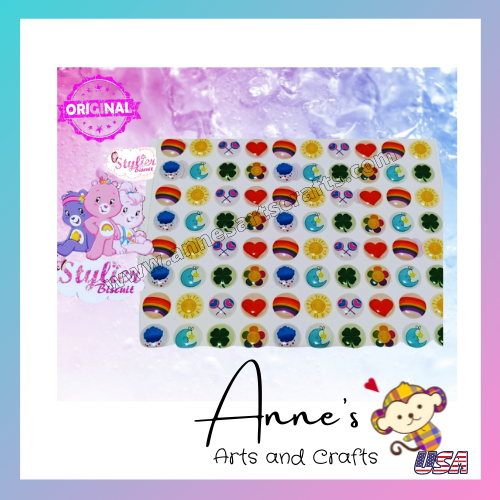 Care Bear - Belly Symbols - 3D Stickers Resin  -  Stylier