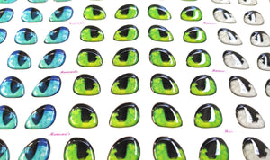 Dragon Eyes 3D Stickers - Ojos, Olhos Resinados - 530 -G