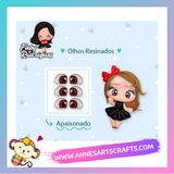 Eyes 3D Stickers Resin  - Ojos, Olhos Resinados - Apaixonado