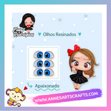Eyes 3D Stickers Resin  - Ojos, Olhos Resinados - Apaixonado