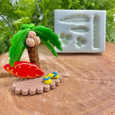 Silicone Mold Coconut Tree - Coqueiro - Collection Vanessa de Col