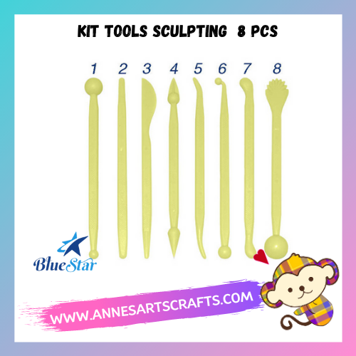Kit Sculpting Tools 8 pcs
